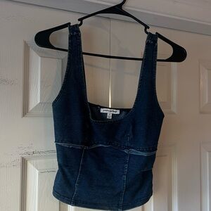 Chic Denim Sleeveless Top